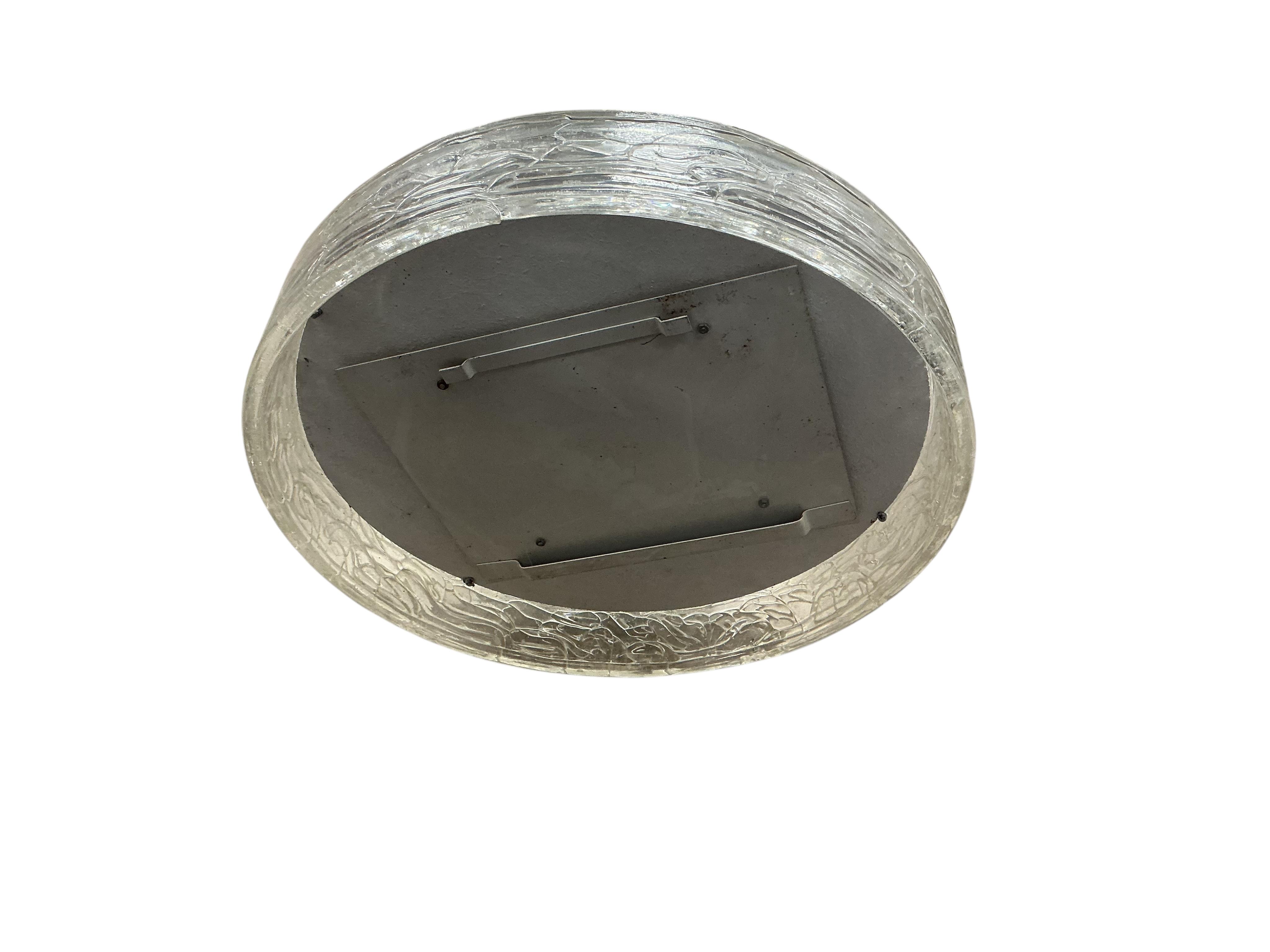 A Contemporary circular wall mirror, diameter 48cm